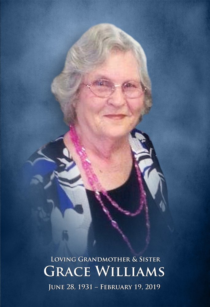 Obituary of Grace Eskil Williams Home SherrellWestbury Funeral...